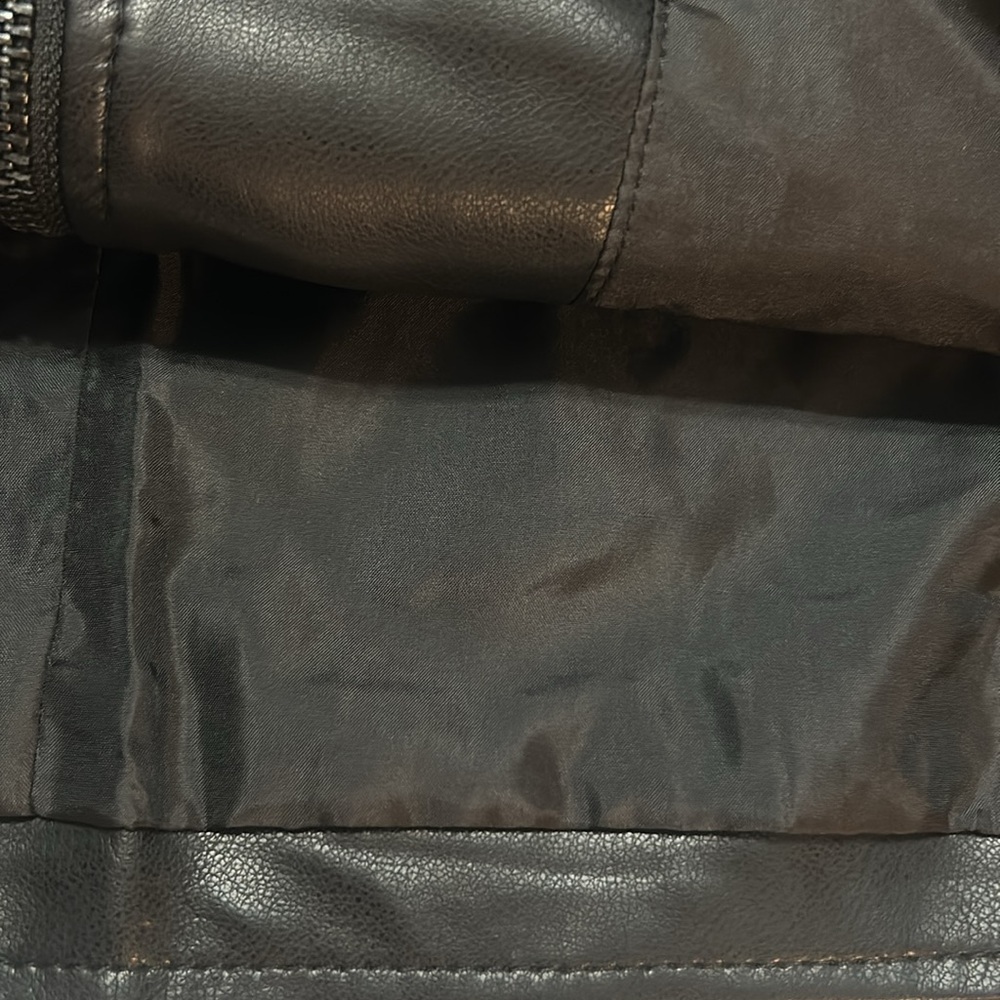 NWT Kenneth Cole Faux Leather Jacket black size M, L - Picture 8 of 12